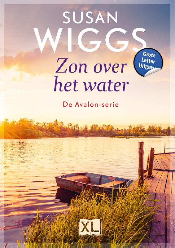 Omslag van Zon over het water - Grote Letter Uitgave