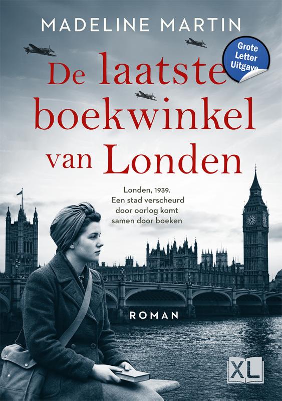 Omslag van De laatste boekwinkel van Londen - Grote Letter Uitgave