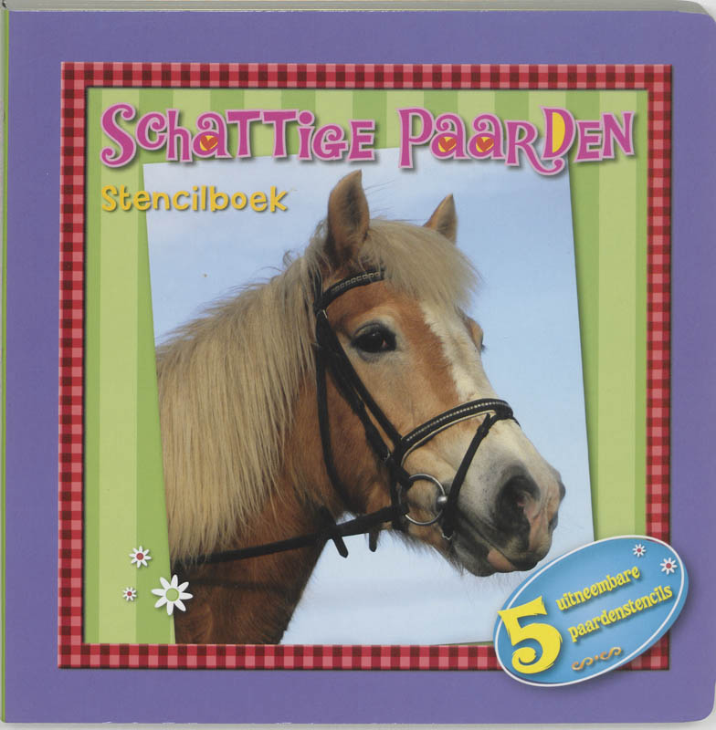 Omslag van Schattige paarden - stencilboek