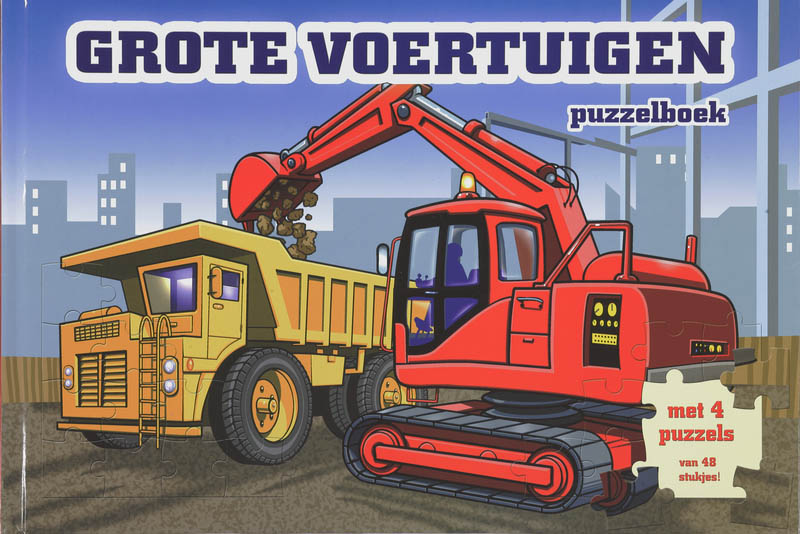 Omslag van Grote voertuigen puzzelboek