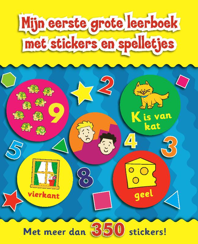 Omslag van Mijn eerste grote leerboek met stickers en spelletjes