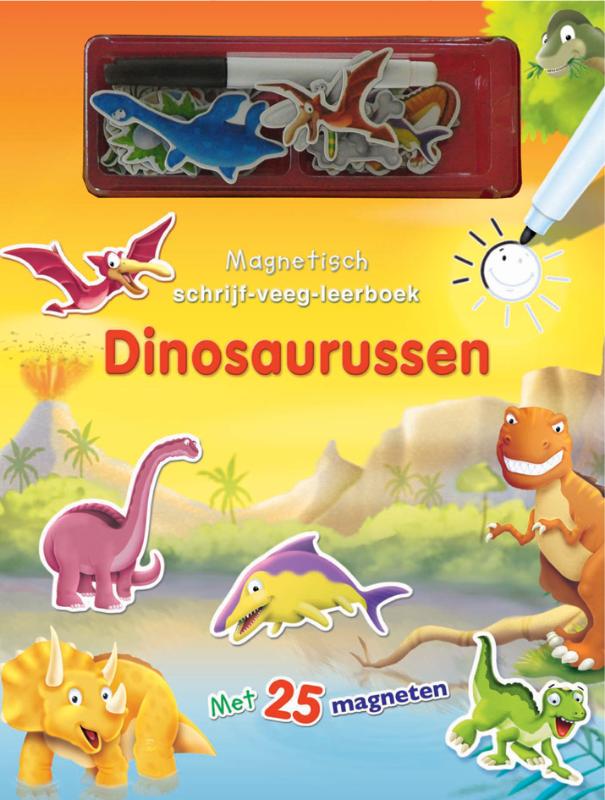 Omslag van Magnetisch schrijf-veeg-leerboek dinosaurussen