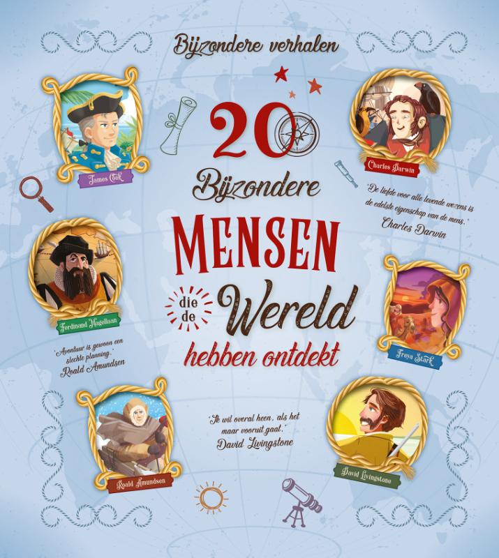 Omslag van 20 bijzondere mensen die de wereld hebben ontdekt