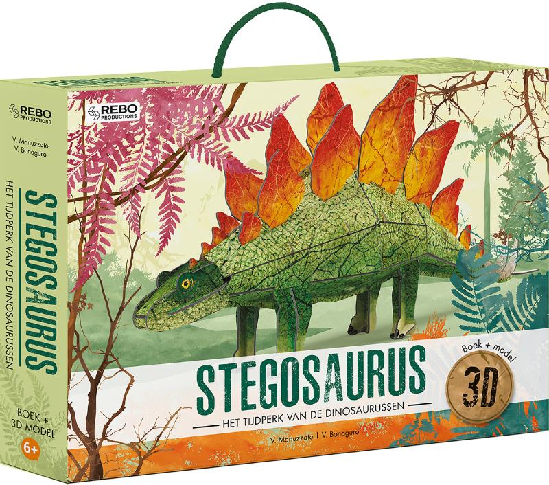 Omslag van Stegosaurus - Boek en 3D model