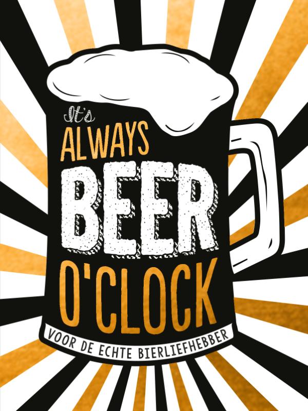 Omslag van It's always beer o'clock - cadeauboek