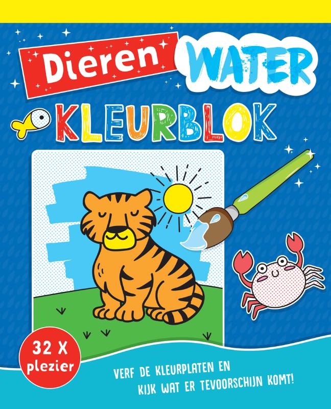 Omslag van Waterkleurblok Dieren