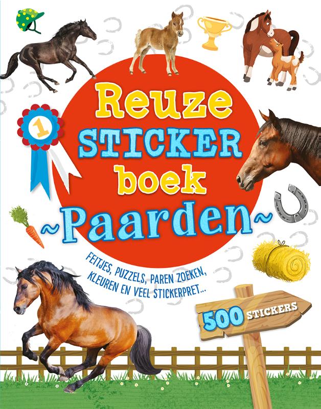 Omslag van Reuzestickerboek Paarden