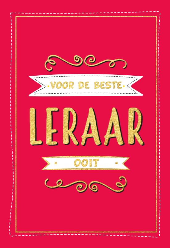 Omslag van Voor de beste leraar ooit - Cadeauboeken