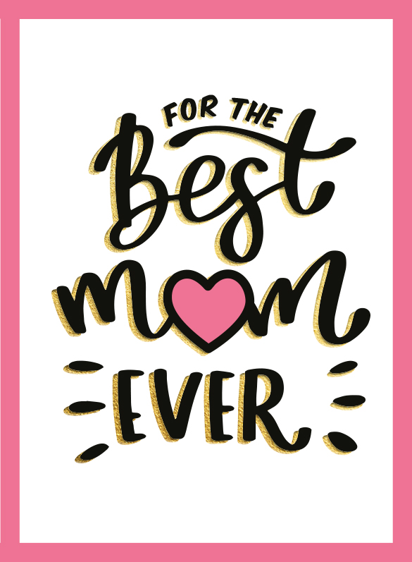 Omslag van For the best mum ever - Cadeauboeken