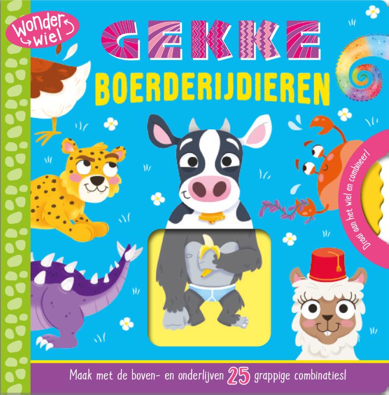 Omslag van Gekke boerderijdieren - Wonderwiel