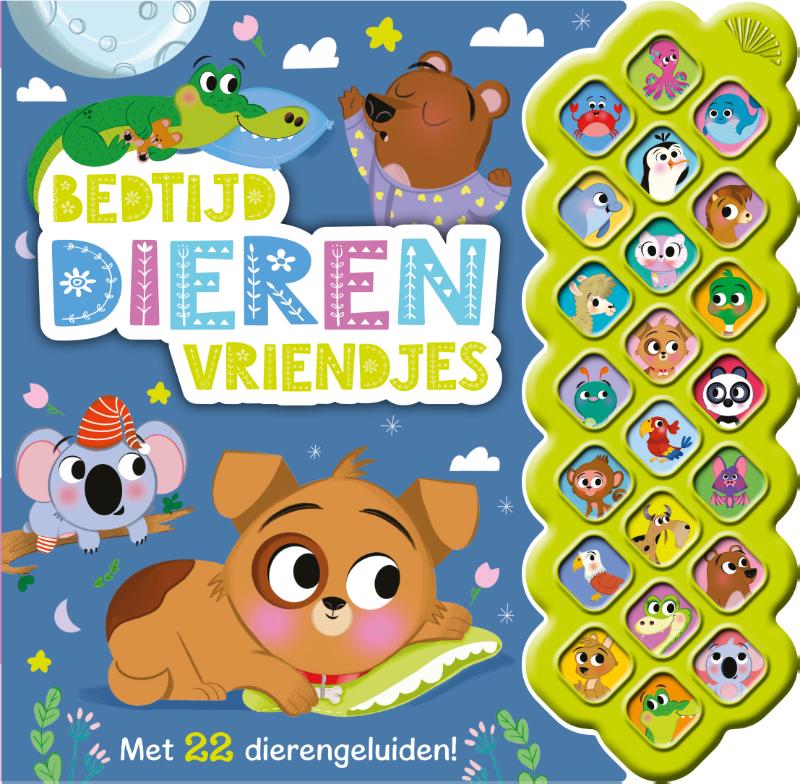 Omslag van Bedtijd dierenvriendjes - geluidenboek