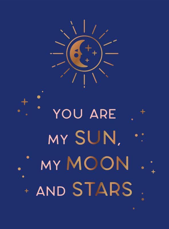 Omslag van You are my sun, my moon and stars