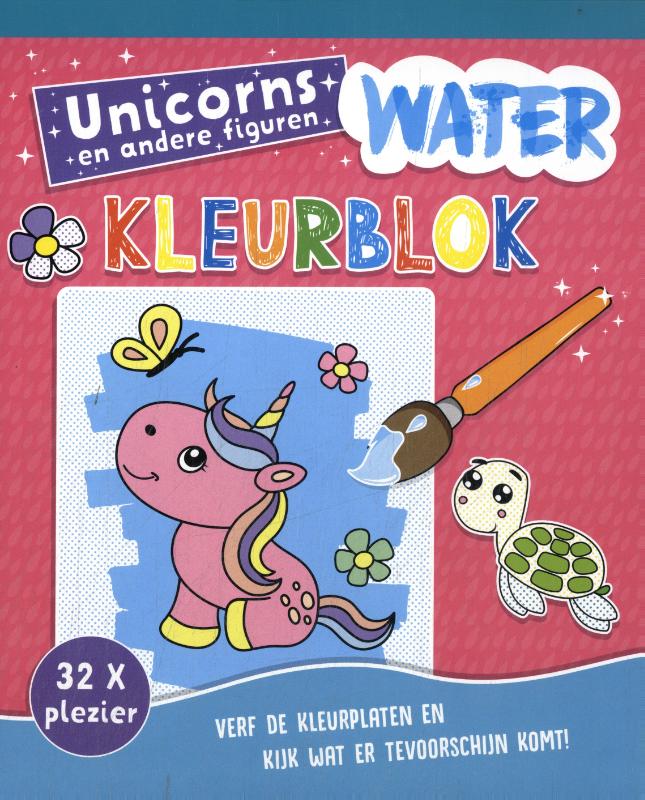 Omslag van Waterkleurblok Unicorns