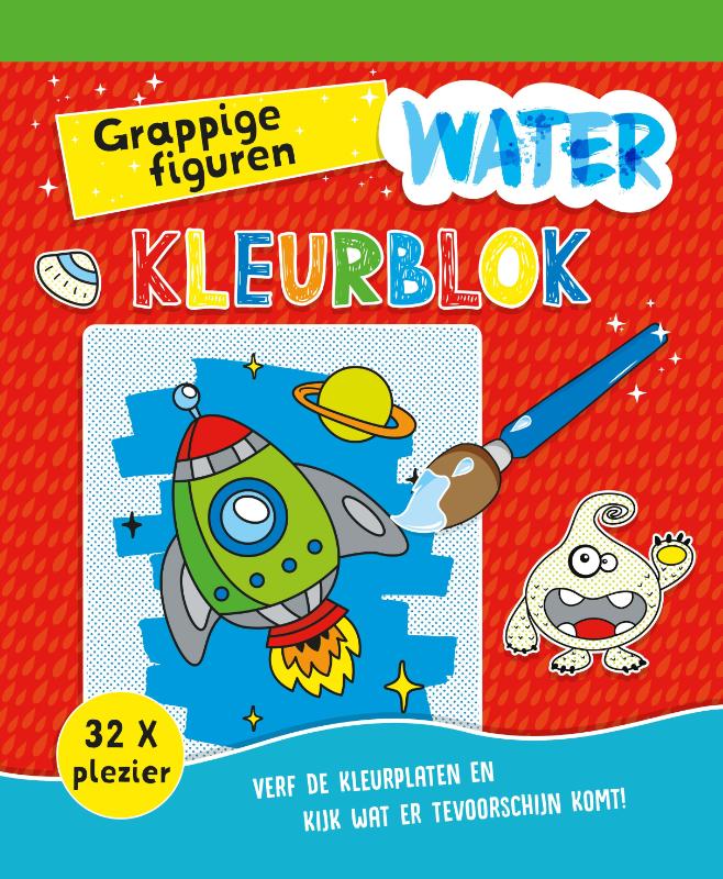 Omslag van Waterkleurblok Grappige figuren