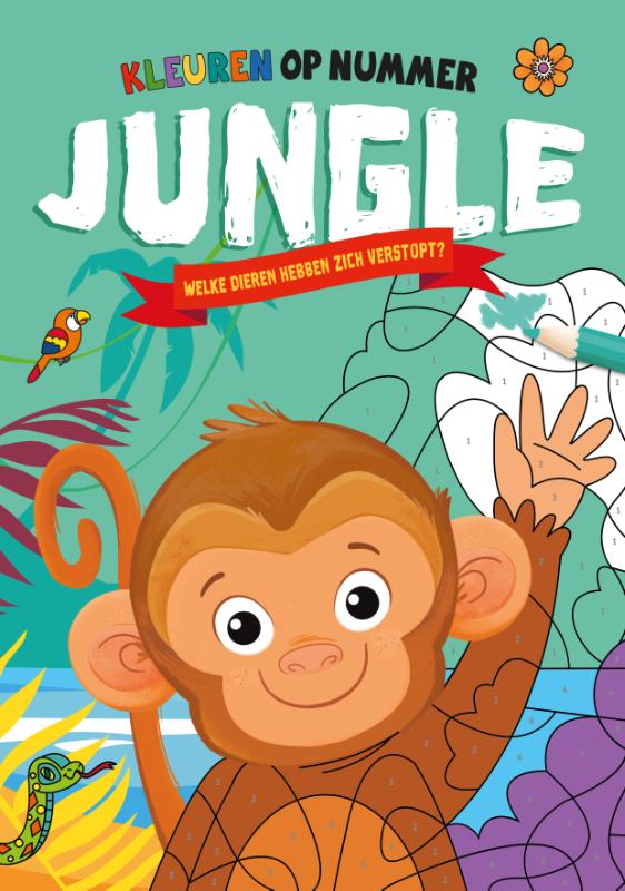 Omslag van Jungle - Kleuren op nummer