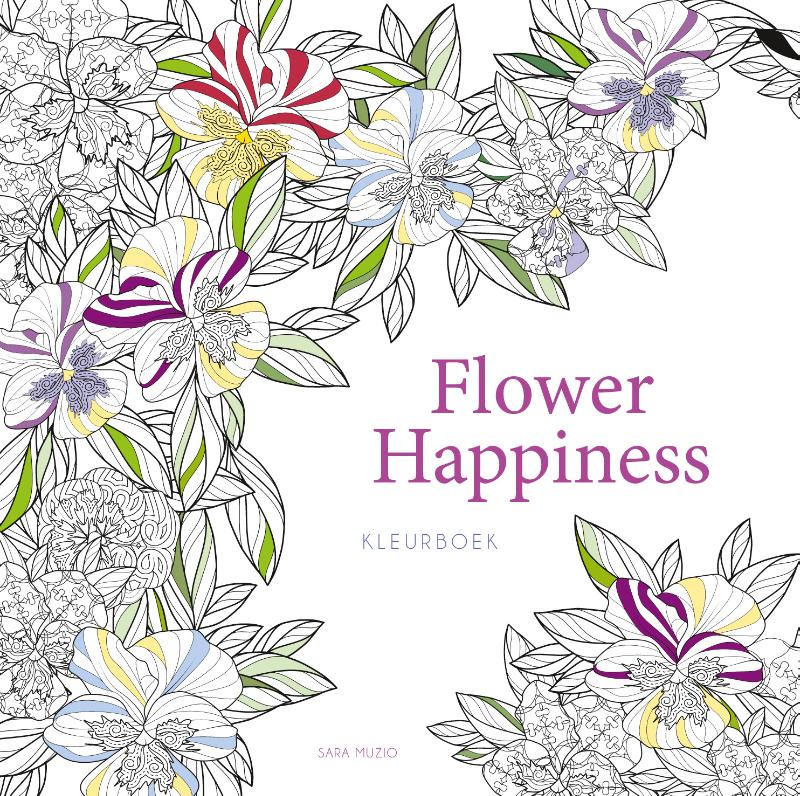 Omslag van Flower Happiness - Kleurboek