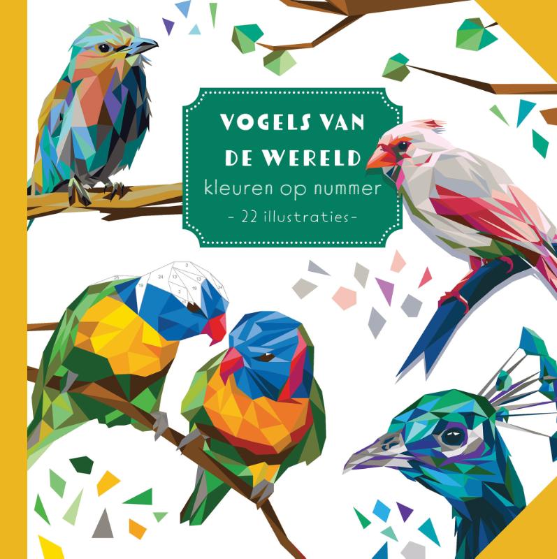 Omslag van Vogels van de wereld - Kleuren op nummer