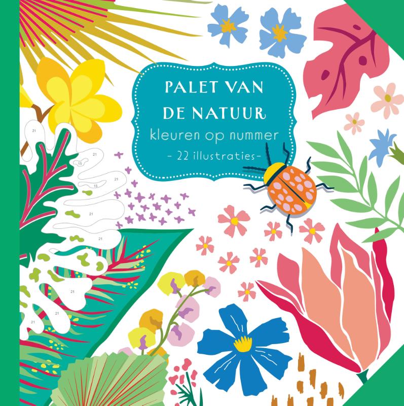 Omslag van Palet van de natuur - Kleuren op nummer