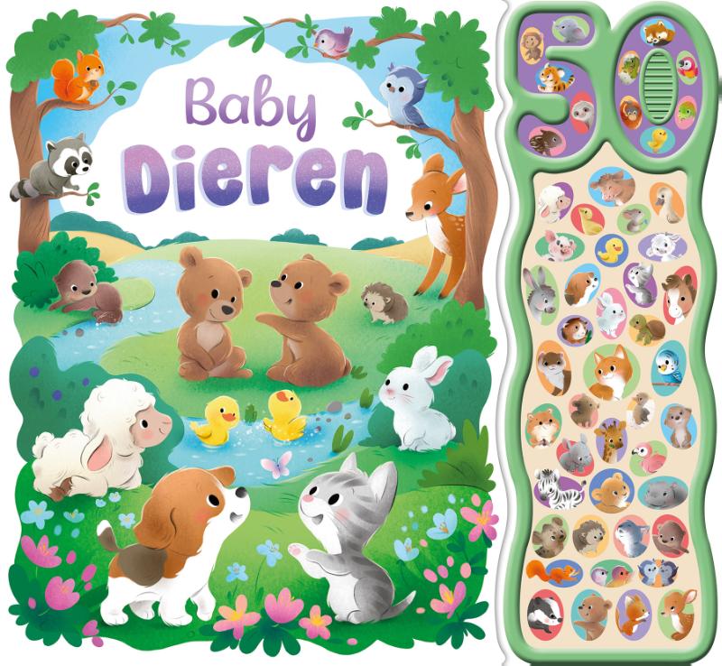 Omslag van Babydieren – 50-geluidenboek