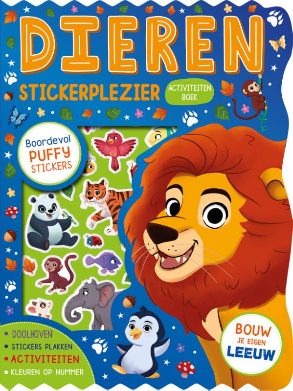 Omslag van Dieren Stickerplezier activiteitenboek