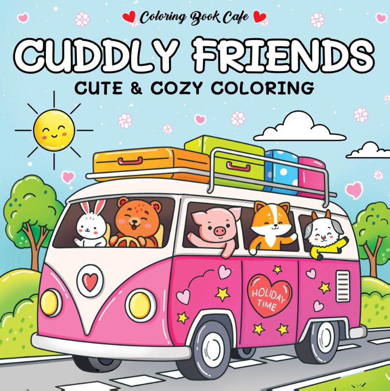 Omslag van Cuddly friends - Coloring Book Cafe