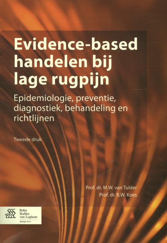 Omslag van Evidence-based handelen bij lage rugpijn