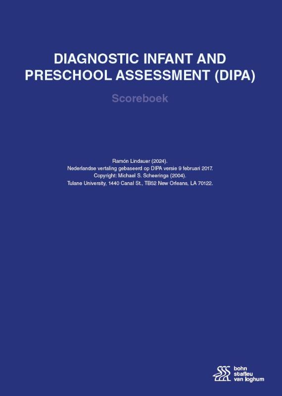 Omslag van Diagnostic Infant and Preschool Assessment (DIPA) scoreboek
