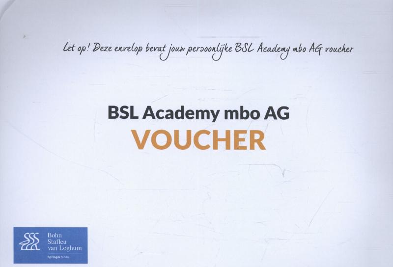 Omslag van Jaarlicentie BSL Academy mbo AG Voucher