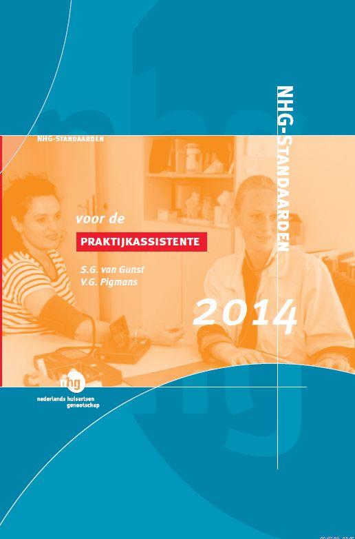 Omslag van NHG-standaarden voor de praktijkassistente 2014