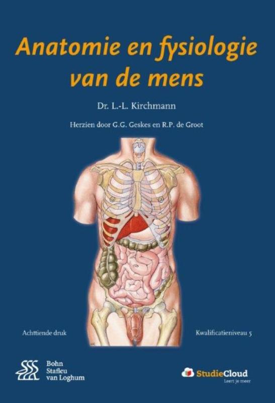 Omslag van Anatomie en fysiologie van de mens + StudieCloud