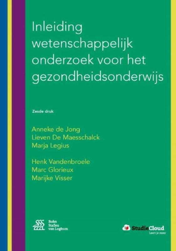 Omslag van Inleiding wetenschappelijk onderzoek voor het gezondheidsonderwijs