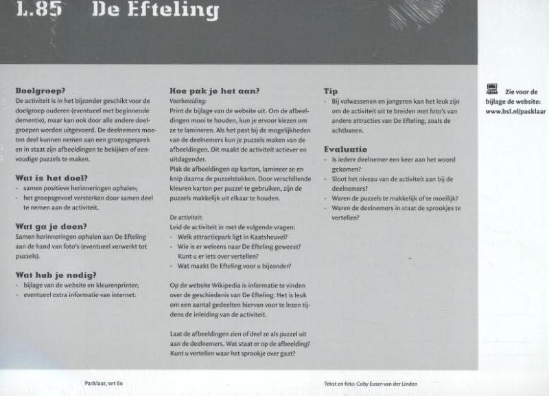 Omslag van Pasklaar activiteitenkaarten set 60