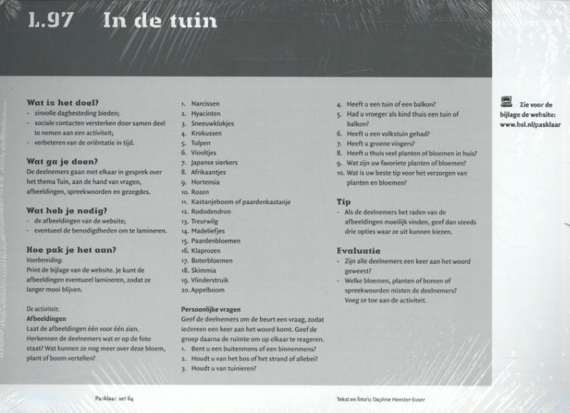Omslag van Pasklaar activiteitenkaarten set 64