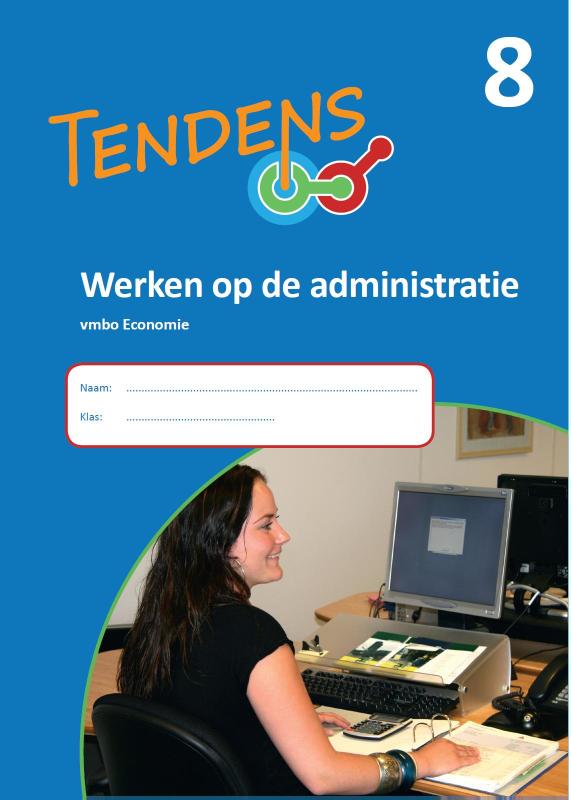 Omslag van 8 Werken op de administratie; Vmbo economie