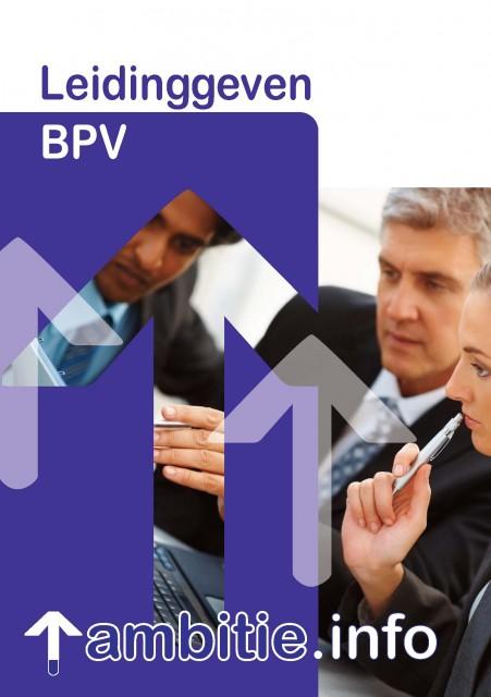 Omslag van BPV leidinggeven