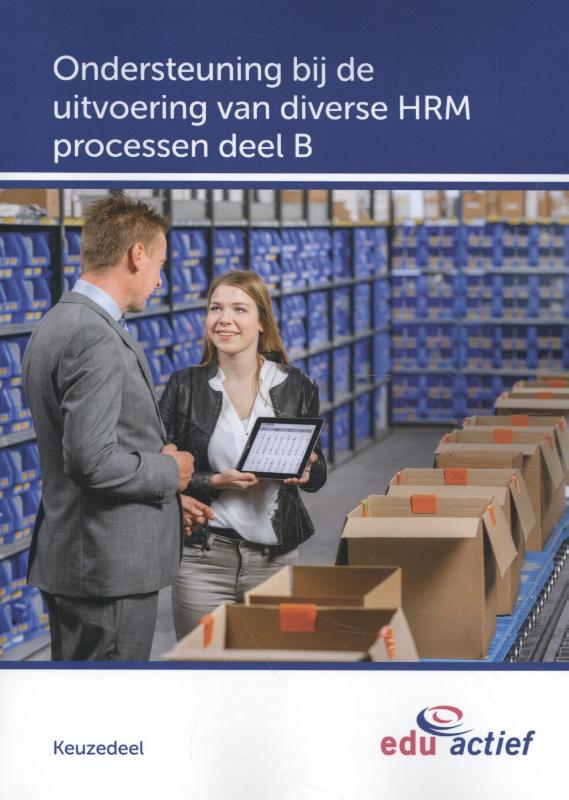 Omslag van Keuzedeel ondersteuning bij de uitvoering van diverse HRM processen deel B folio