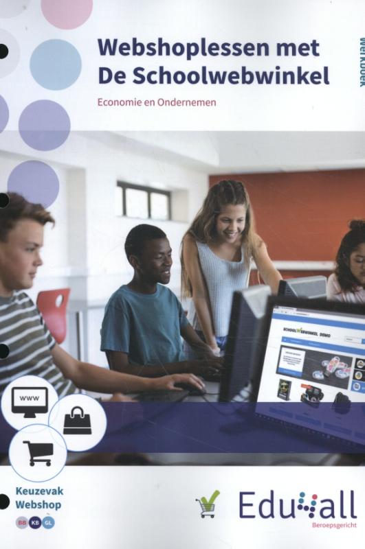 Omslag van Webshoplessen met de schoolwebwinkel