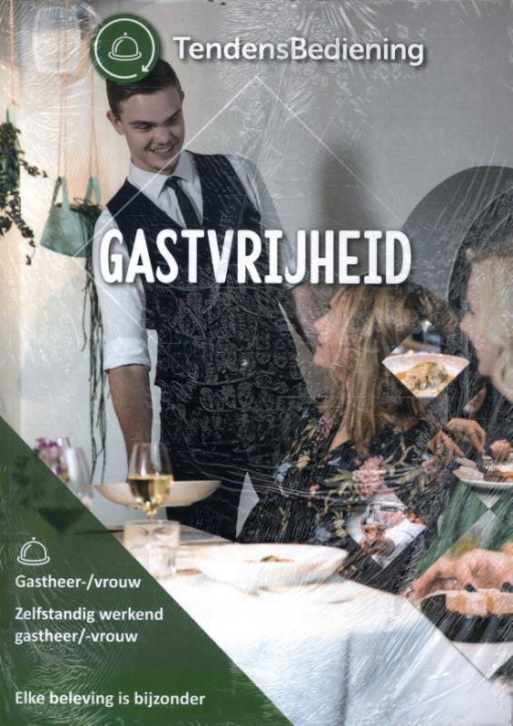 Omslag van Tendens Bediening | set theorieboeken Gastvrijheid en Dranken- en warenkennis.