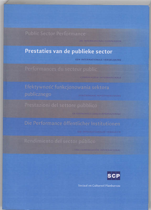 Omslag van Prestaties van de publieke sector