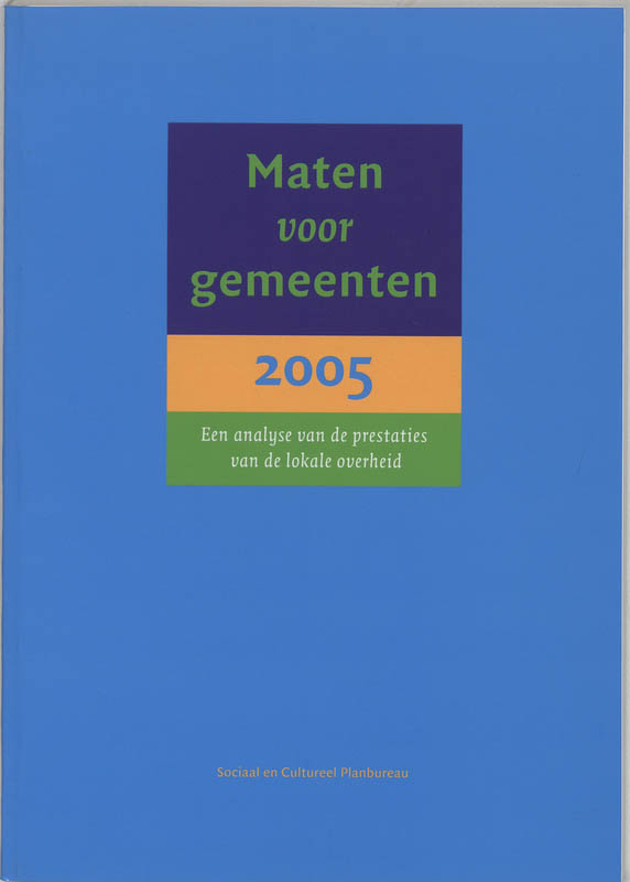Omslag van Maten voor gemeenten 2005
