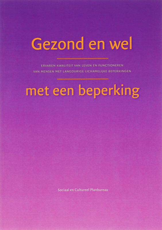 Omslag van Gezond en wel met een beperking