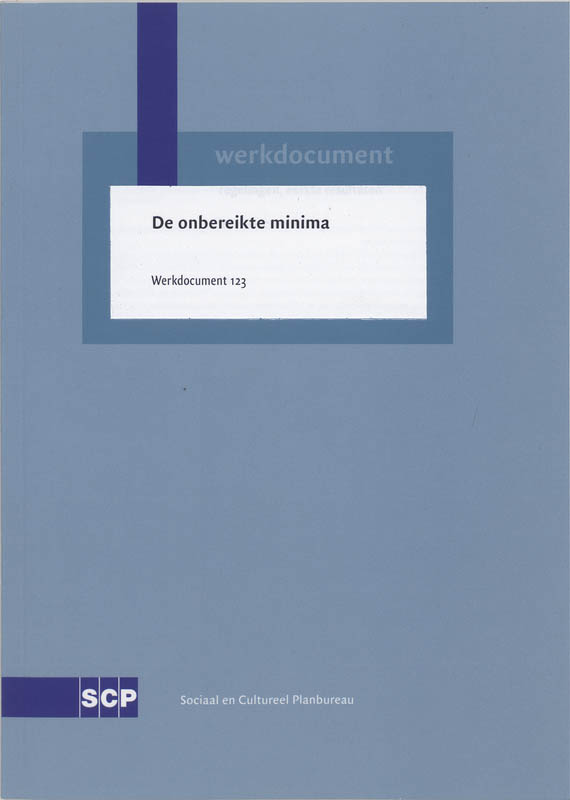 Omslag van De onbereikbare minima