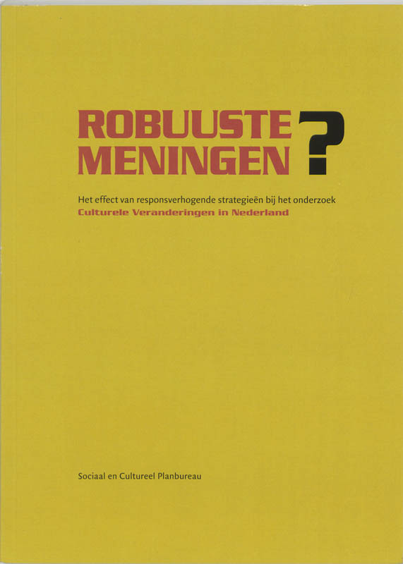 Omslag van Robuuste meningen?
