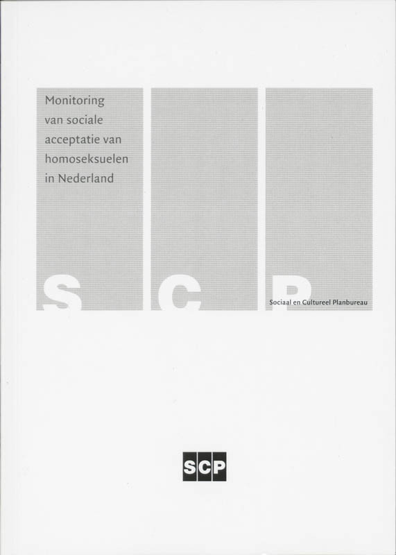 Omslag van Monitoring van sociale acceptatie van homoseksuelen in Nederland