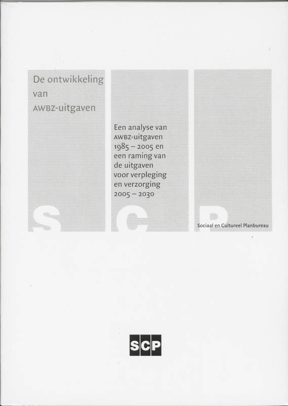 Omslag van De ontwikkeling van de AWBZ-uitgaven