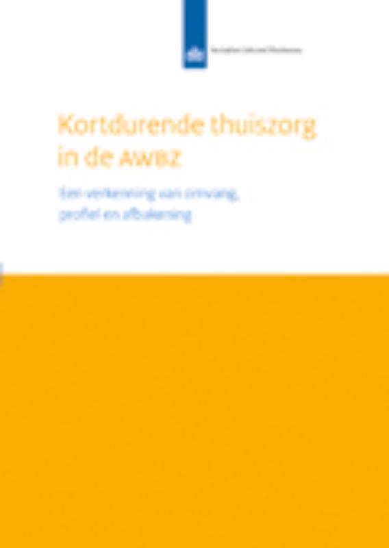 Omslag van Kortdurende thuiszorg in de AWBZ