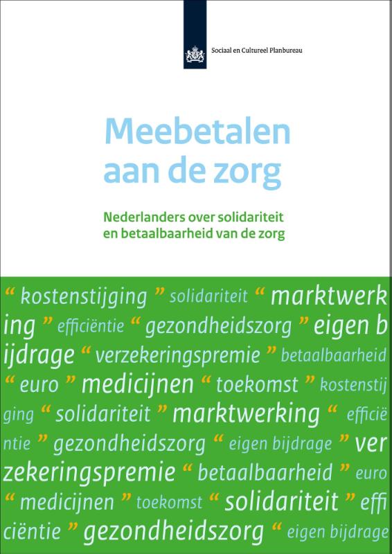 Omslag van Meebetalen aan de zorg