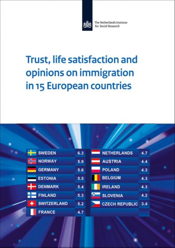 Omslag van Trust, life satisfaction and opinions on immigration in 15 European countries