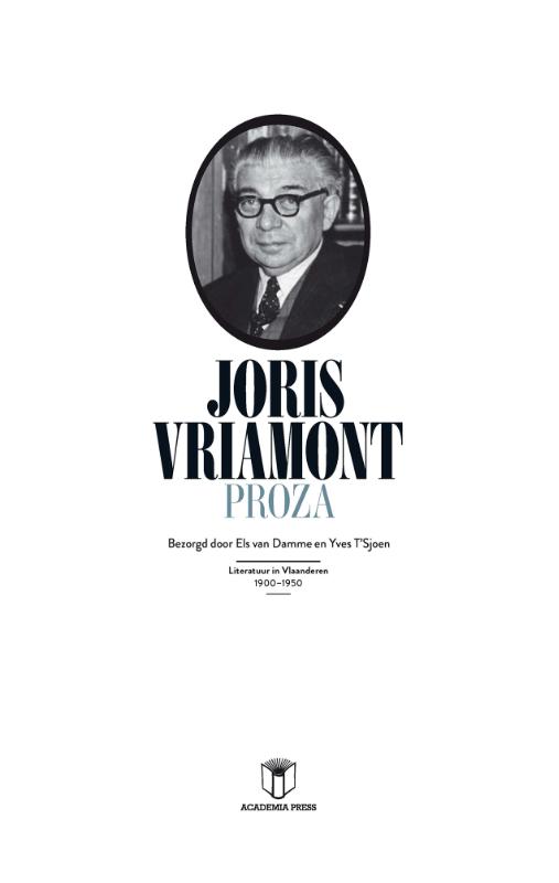 Omslag van Joris Vriamont