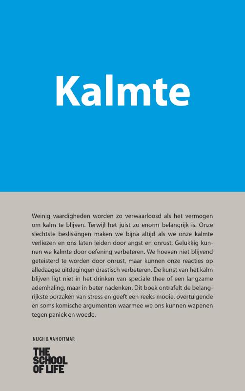 Omslag van Kalmte